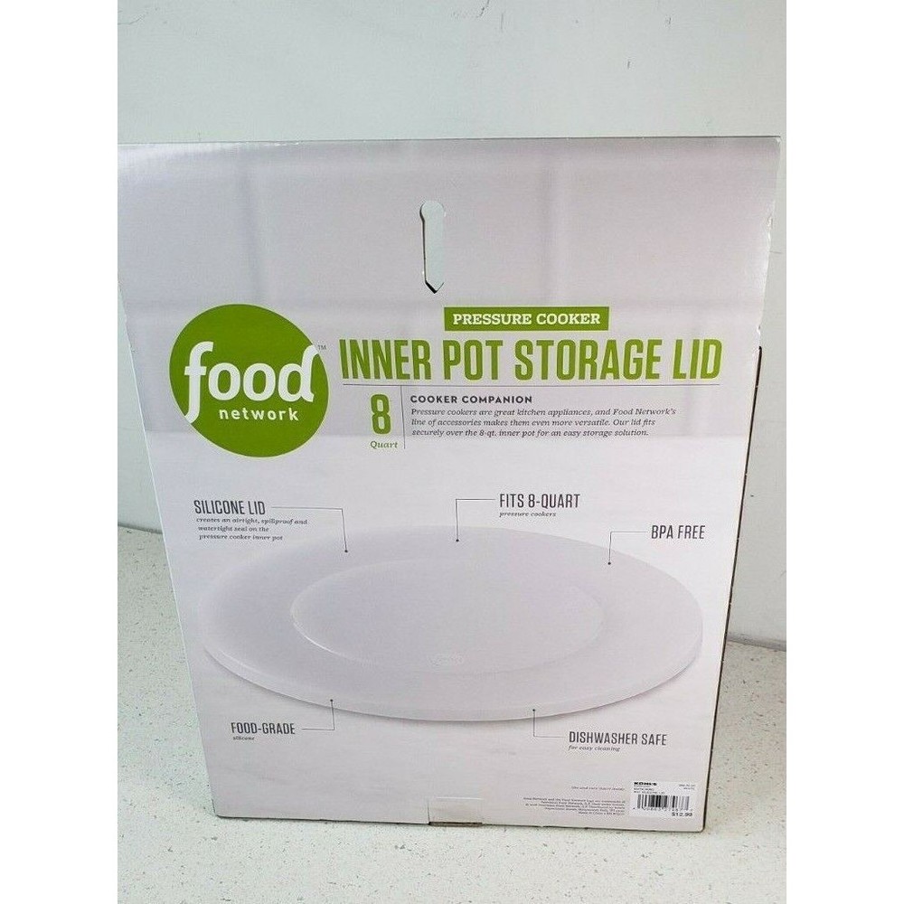 Food Network Inner Pot Storage Silicone Lid For 8 Quart Pressure Cooker NIB - Picture 4 of 7